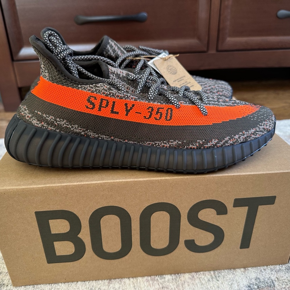 Adidas Yeezy Boost 350 V2 Sneakers - Orange and Black
